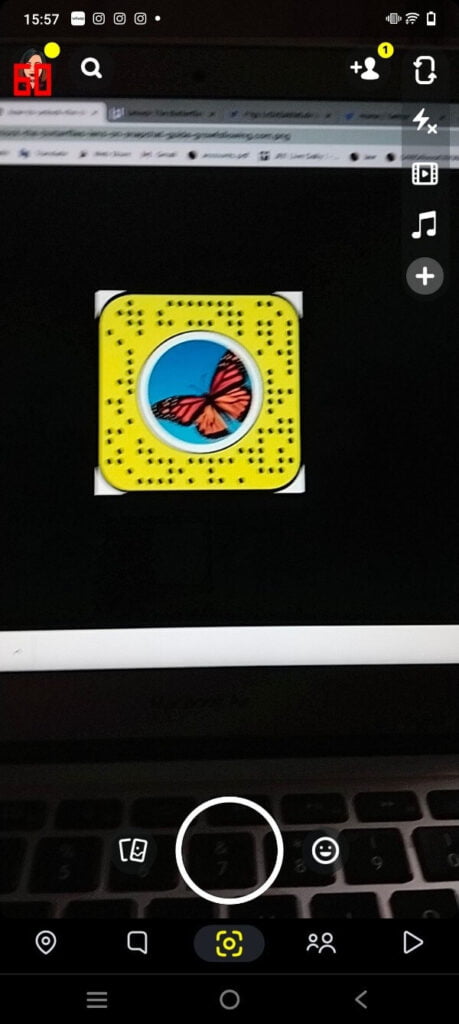 Unblock the Butterflies Lens on Snapchat